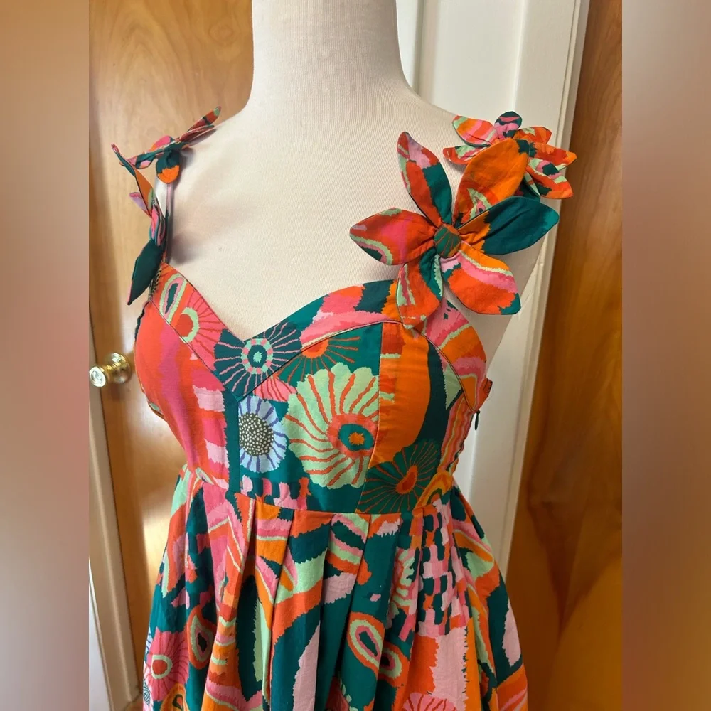 Farm Rio for Anthropologie floral cotton maxi dress new with tags - Picture 2 of 8